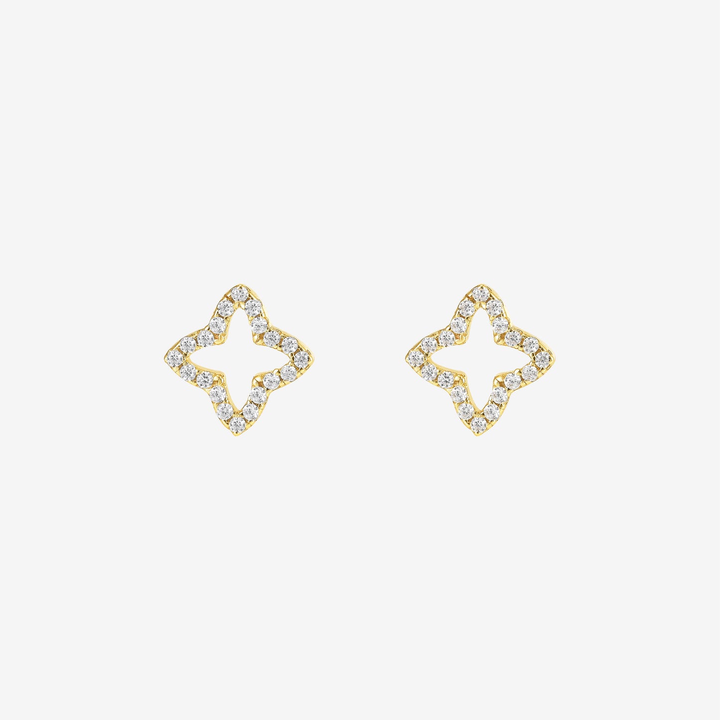 Gold Eden Stud Earrings