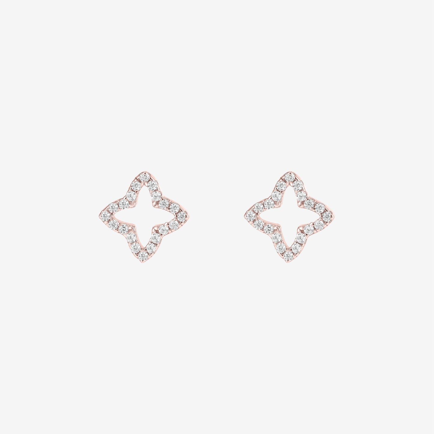 Rose Gold Eden Stud Earrings