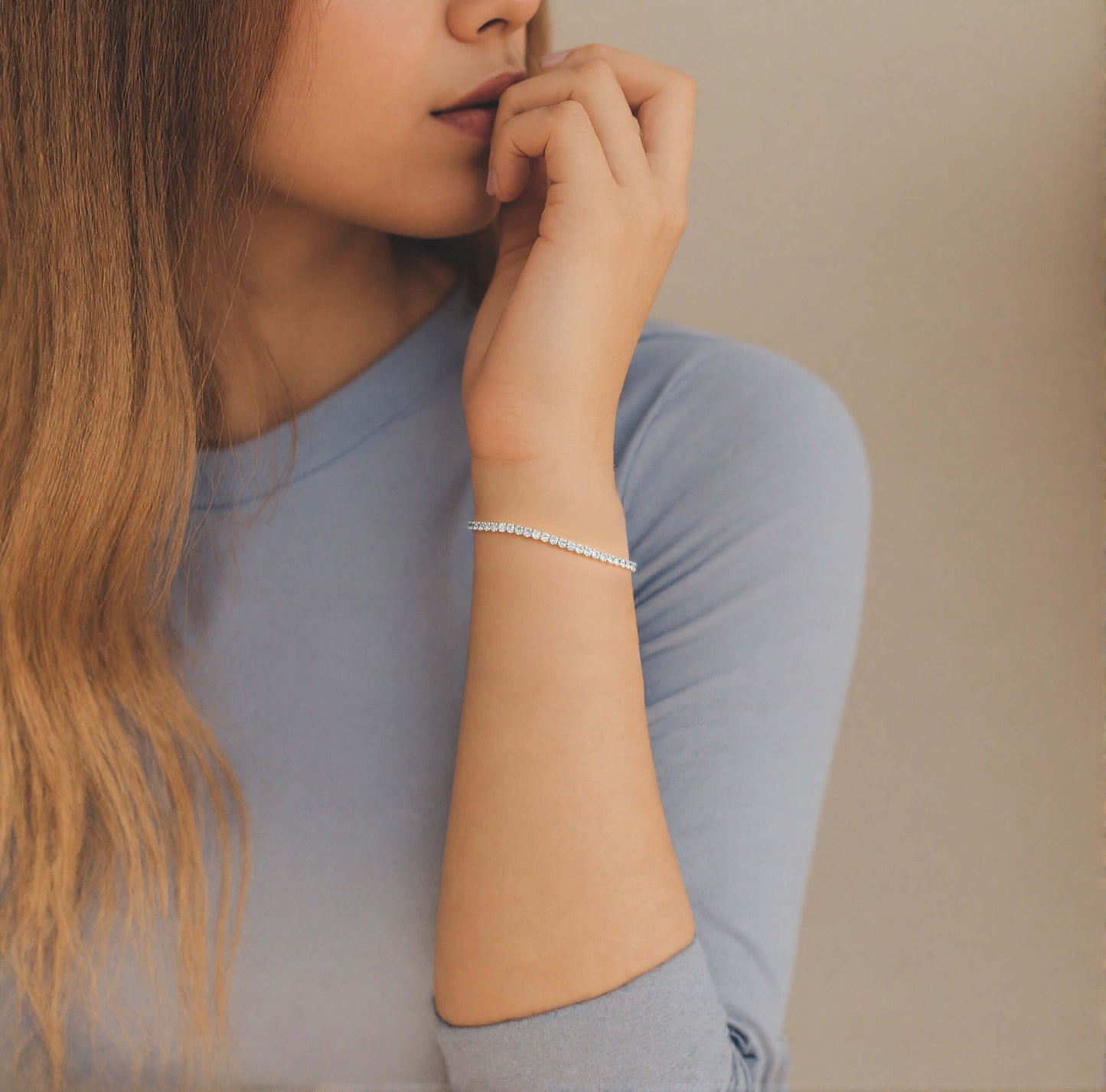 Silver Bold Tennis Bracelet