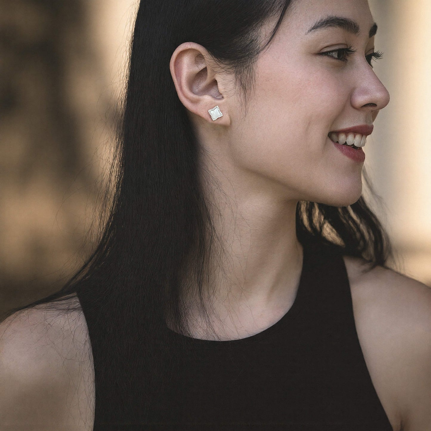 Rose Gold Edea Stud Earrings