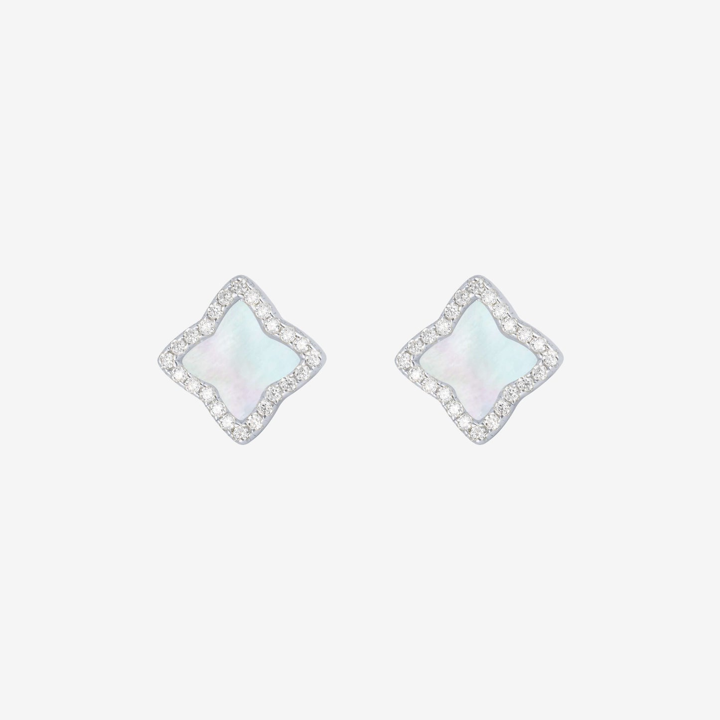 Silver Edea Stud Earrings