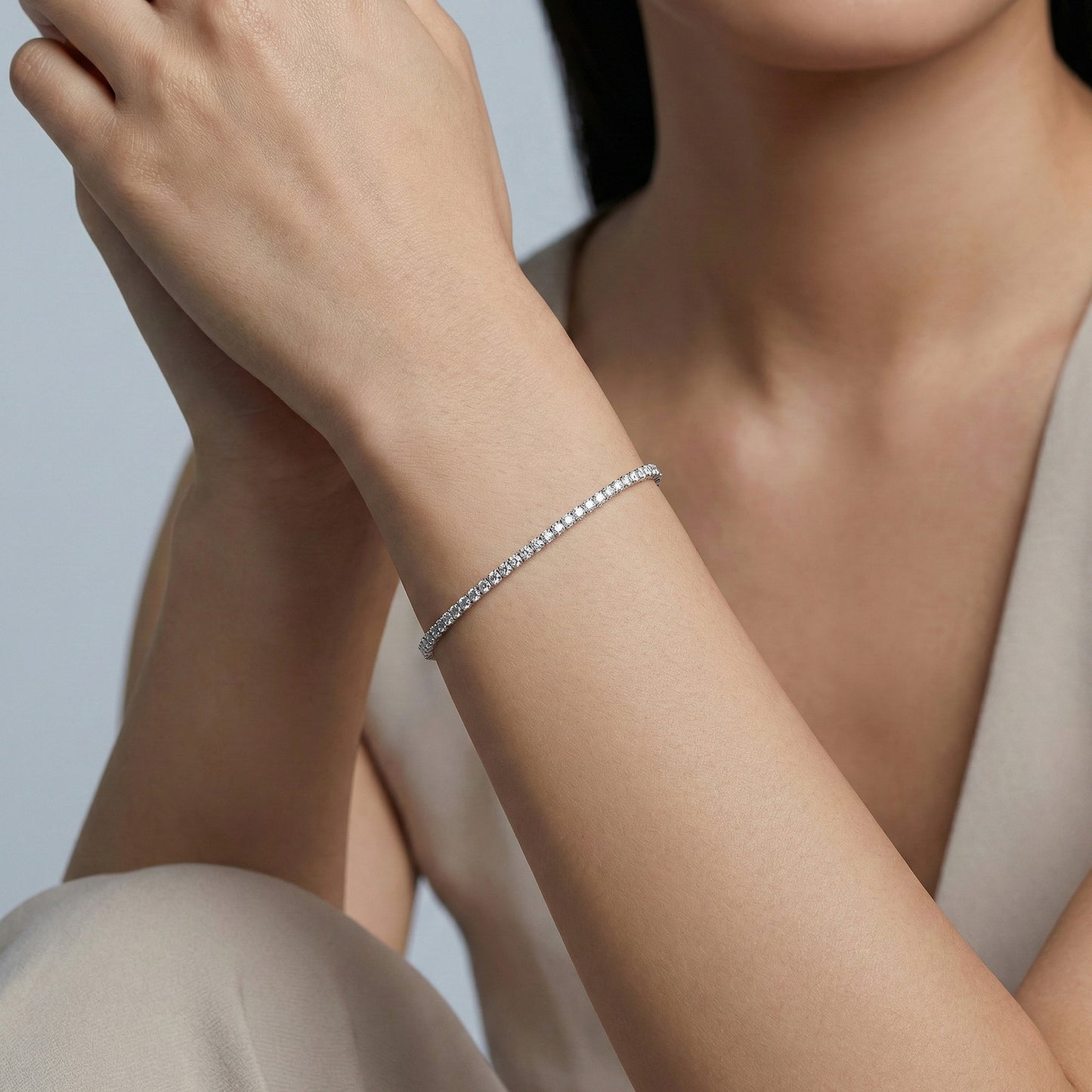 Silver Tennis Bracelet
