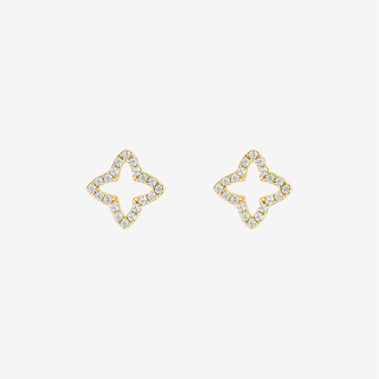 Gold Eden Stud Earrings