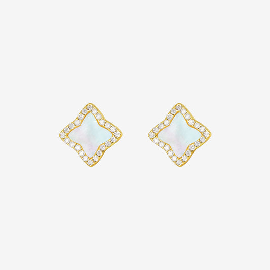 Gold Edea Stud Earrings