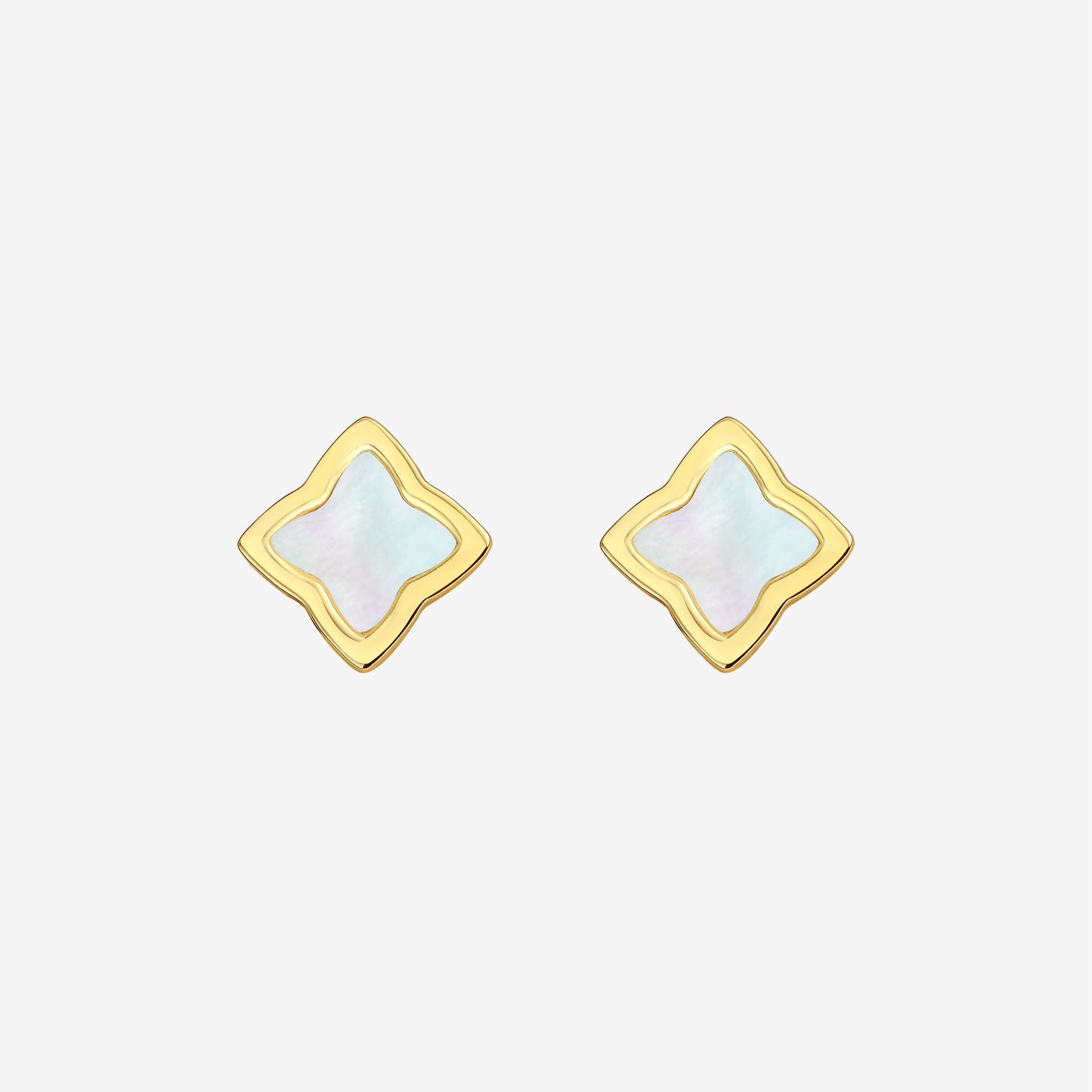 Gold Creia Stud Earrings