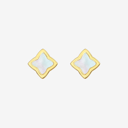 Gold Creia Stud Earrings
