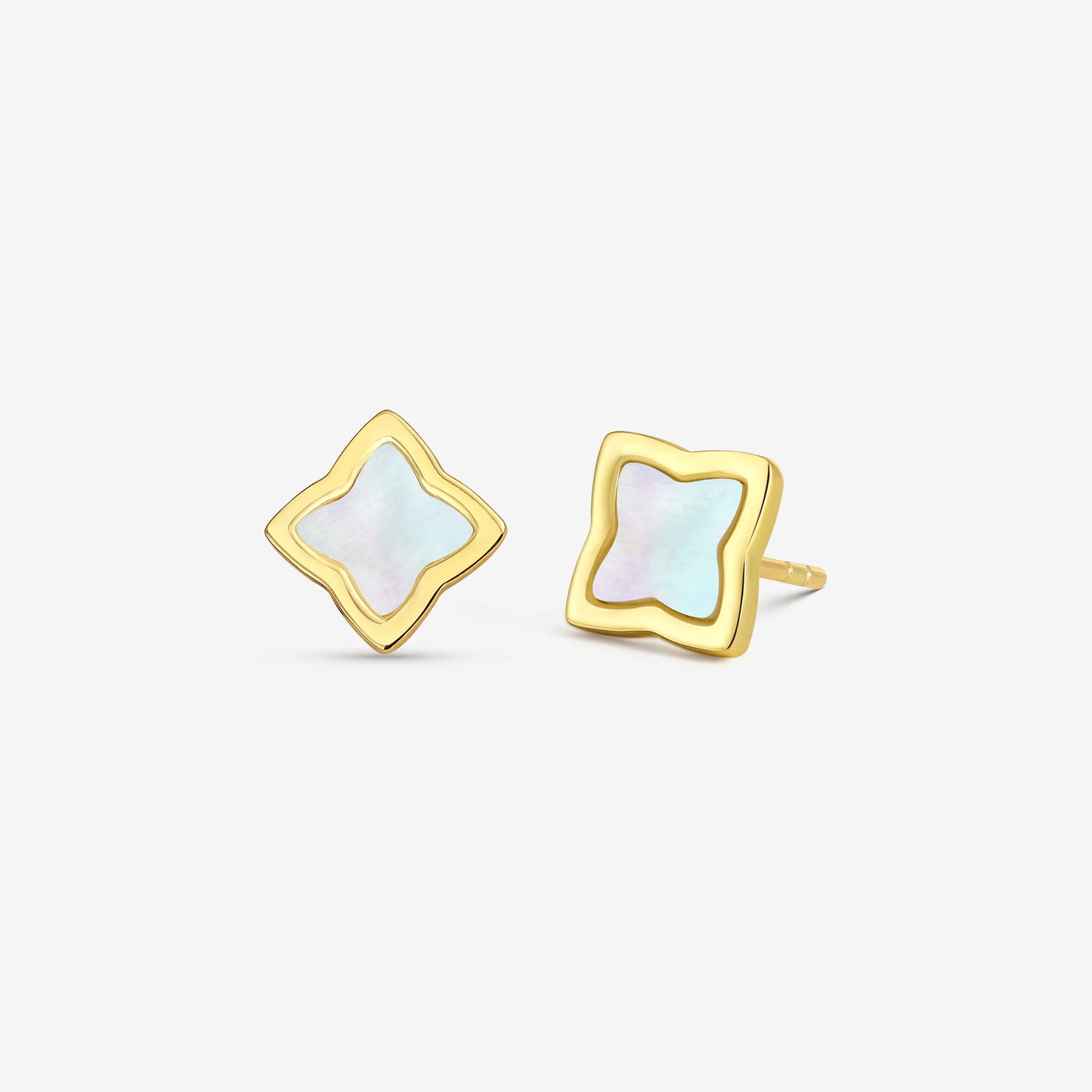 Gold Creia Stud Earrings