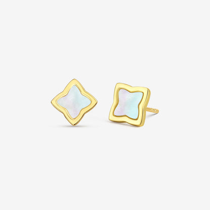 Gold Creia Stud Earrings