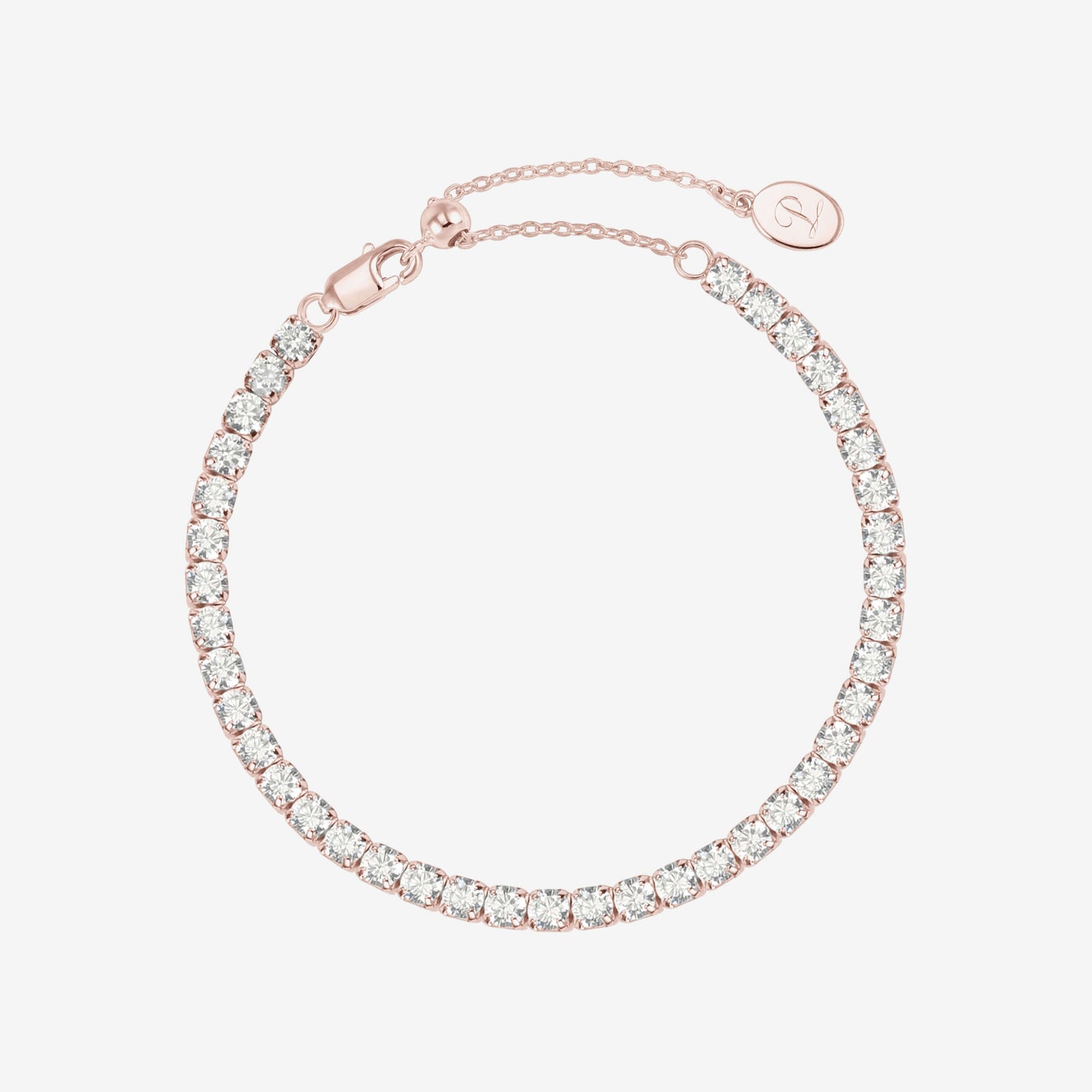 Rose Gold Bold Tennis Bracelet