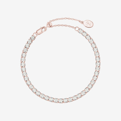 Rose Gold Bold Tennis Bracelet