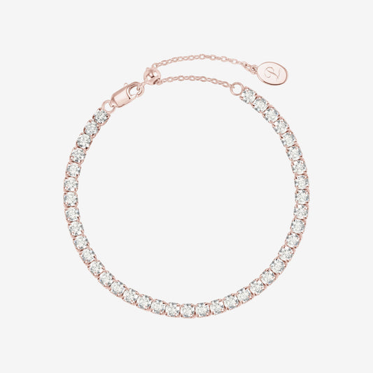 Rose Gold Bold Tennis Bracelet