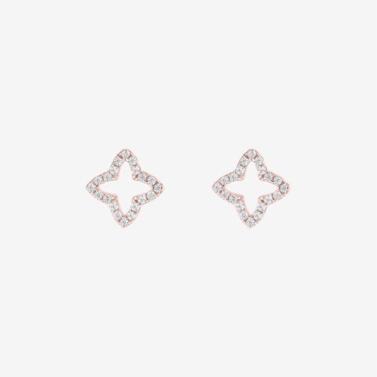 Rose Gold Eden Stud Earrings