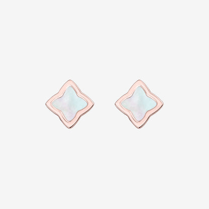 Rose Gold Creia Stud Earrings