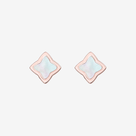 Rose Gold Creia Stud Earrings