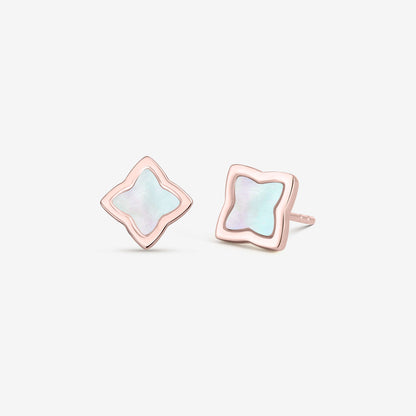 Rose Gold Creia Stud Earrings