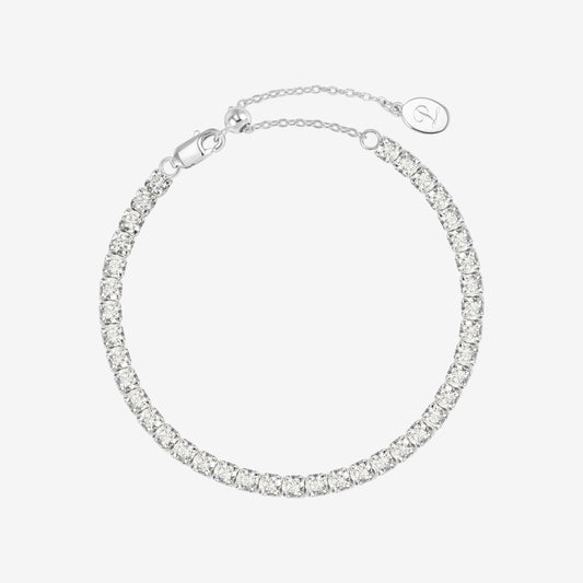Silver Bold Tennis Bracelet