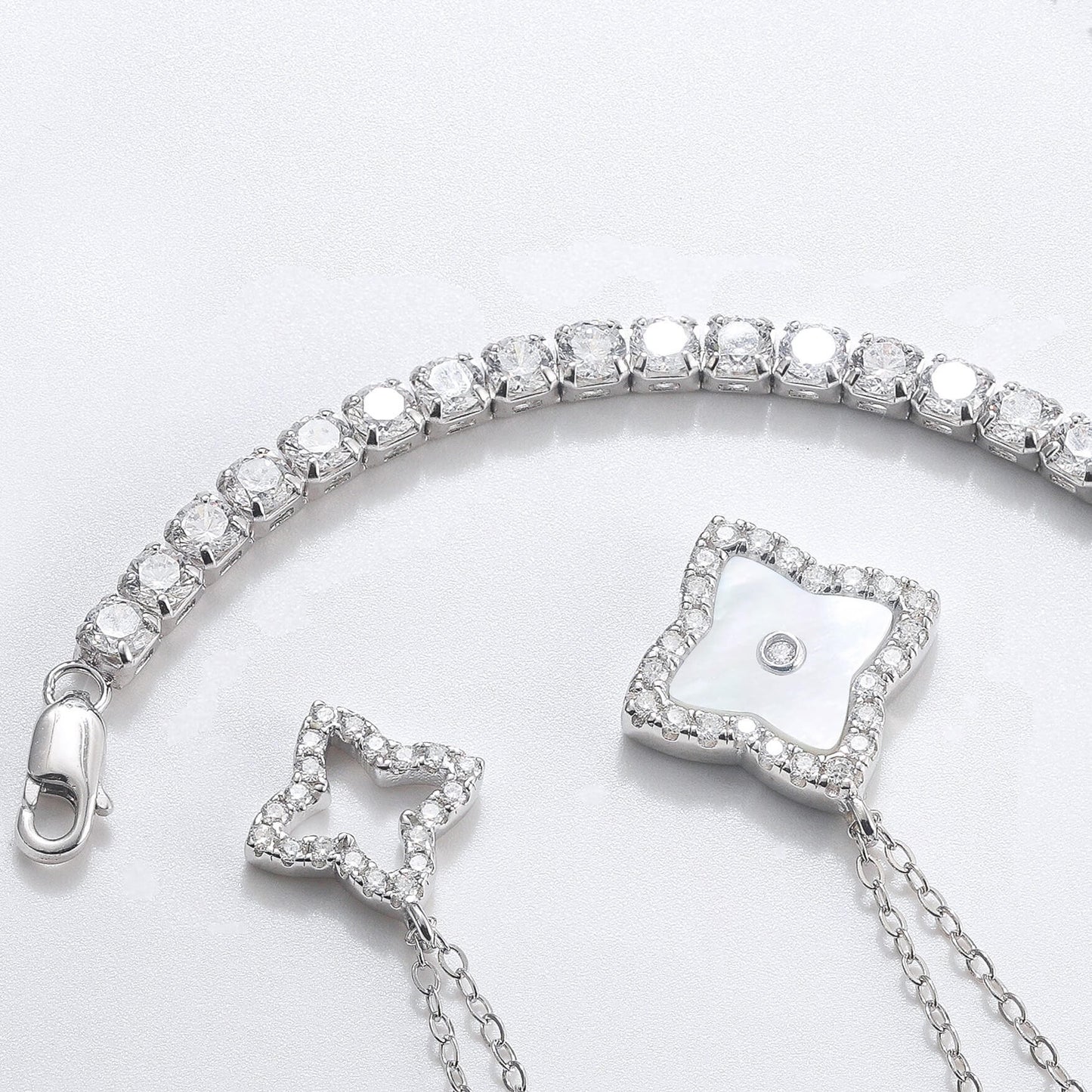 Silver Bold Tennis Bracelet