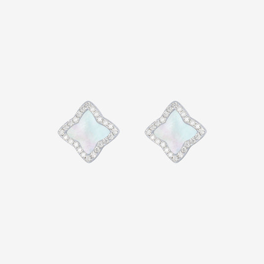 Silver Edea Stud Earrings