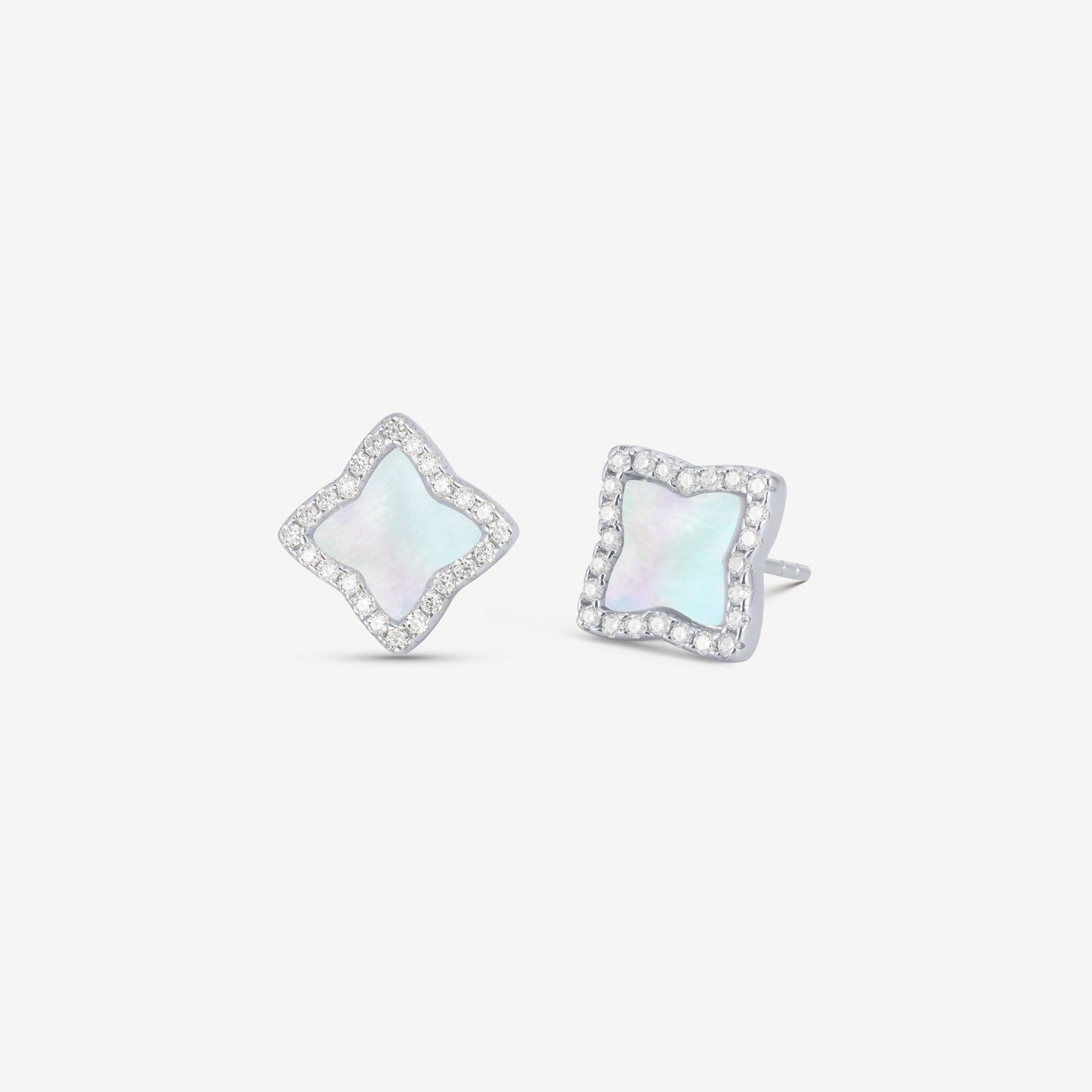 Silver Edea Stud Earrings