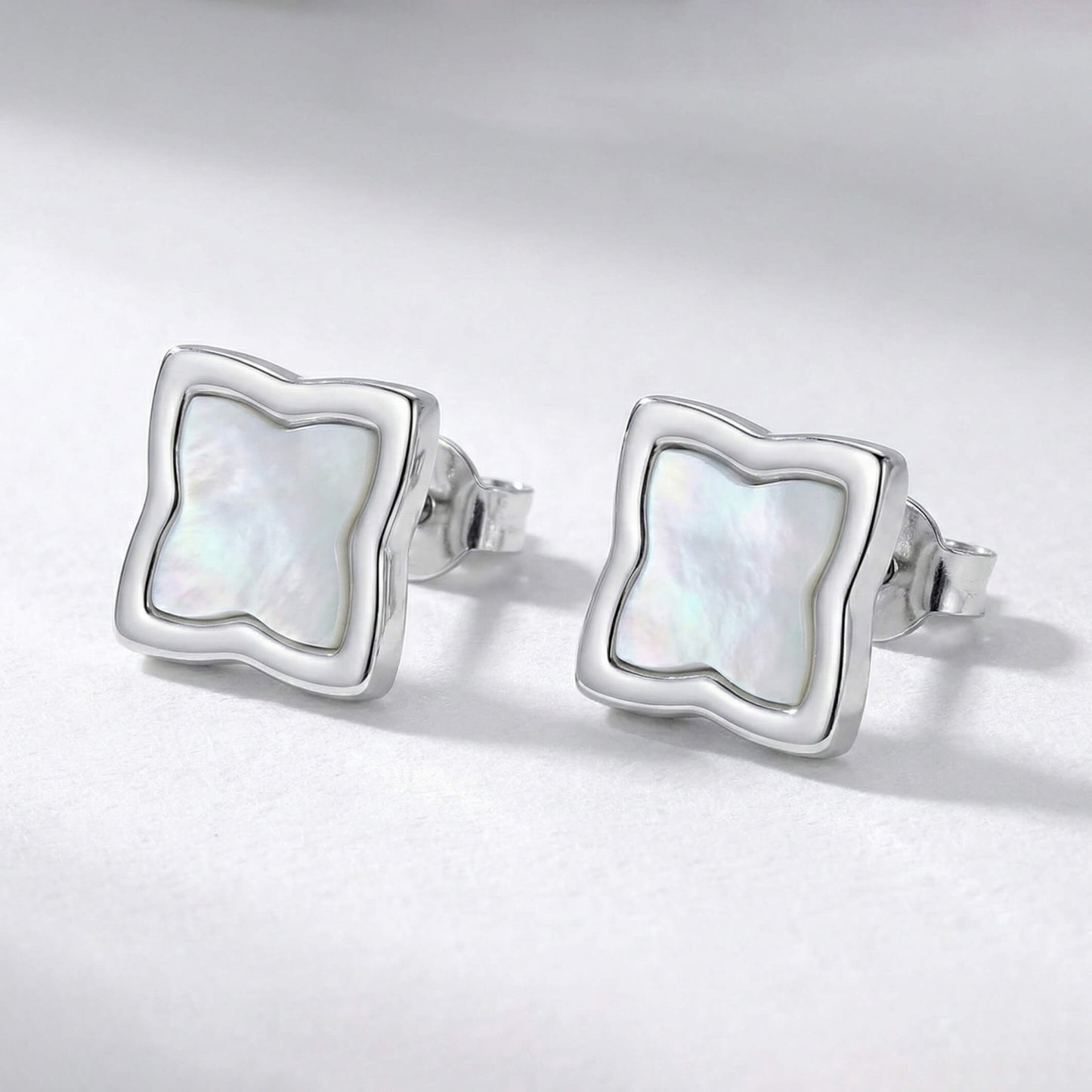 Silver Creia Stud Earrings