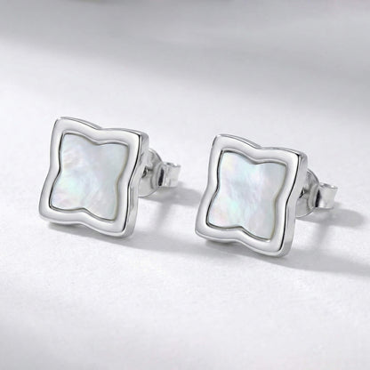 Silver Creia Stud Earrings